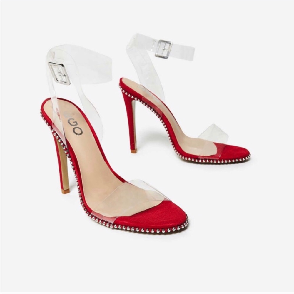 These are Ego officials studded Perspex heels.